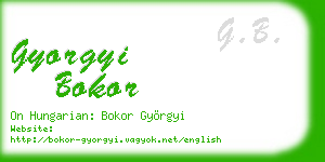 gyorgyi bokor business card